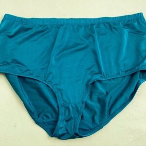 Comfort Choice teal nylon panty size 11